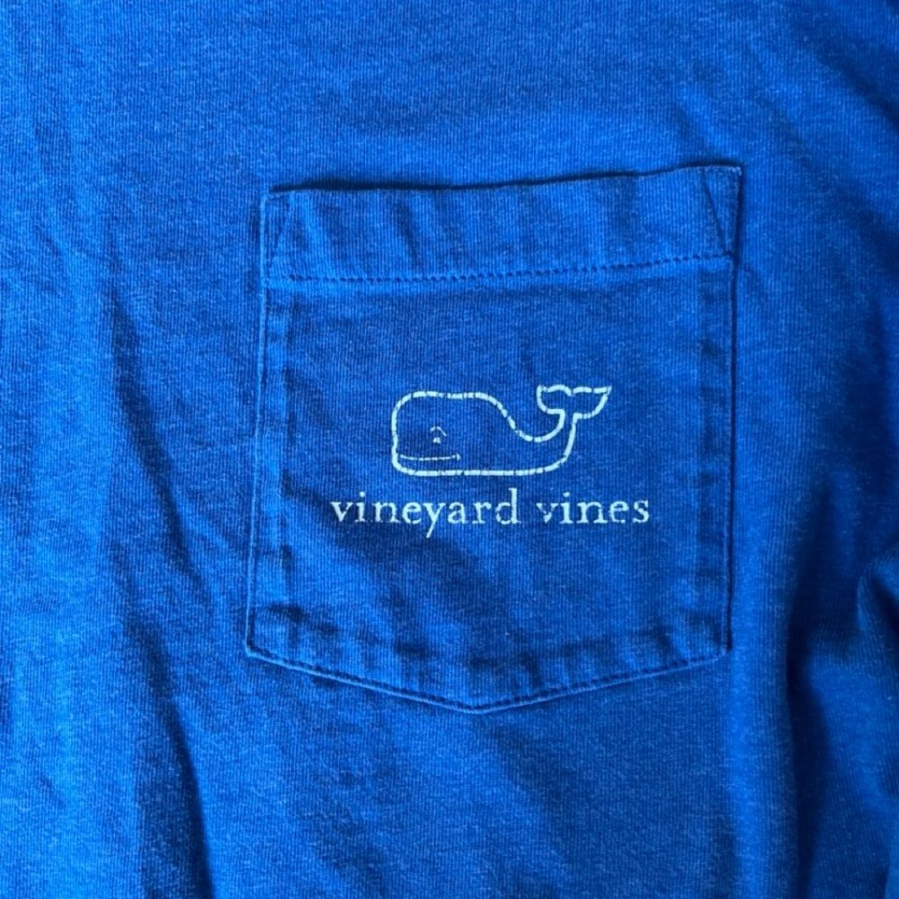 Royal Blue Long Sleeve T-Shirt Vineyard Vines -  Men's S